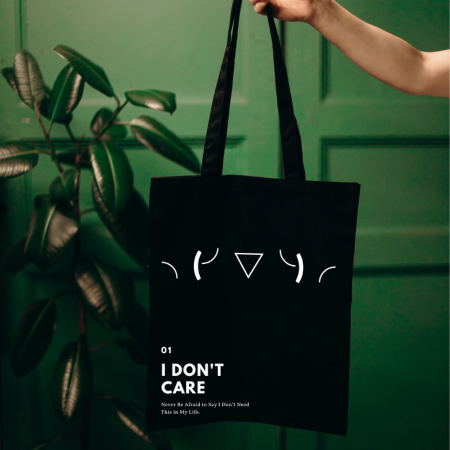 Canvas Tote [I don't care]